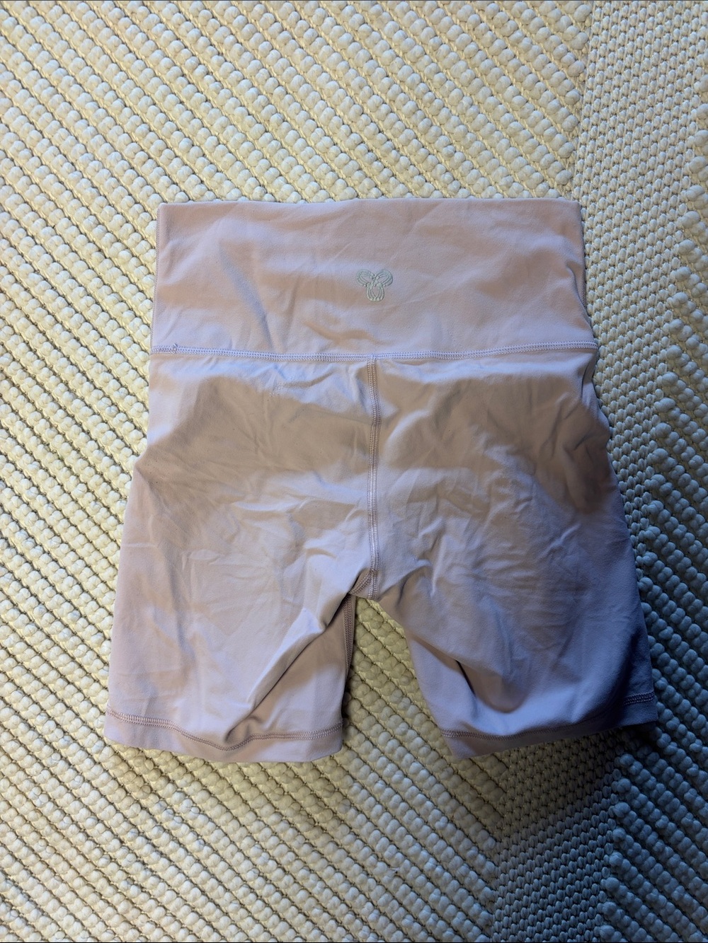 TNA Light Pink High-Rise Bike Shorts